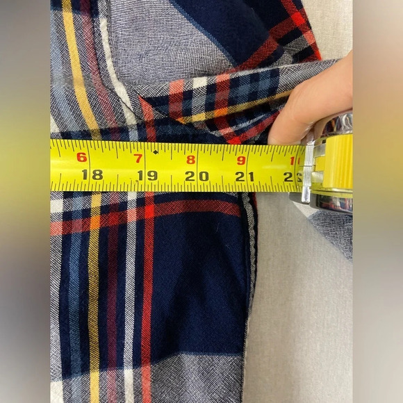 Harley Davidson black red white plaid raw hem button Shirt Sz L - Picture 11 of 11